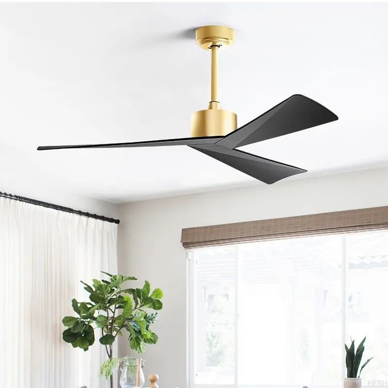 HFBH Model 908 Bldc Modern New Design 52 Inch Ac Dc Best Ceiling Fan with Remote Control ABS 3 Blade