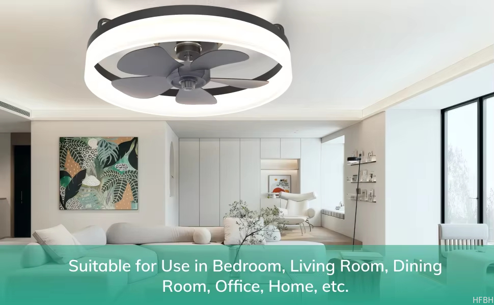 Modern Dimmable Led Fan Ceiling Light Led Remote Control
