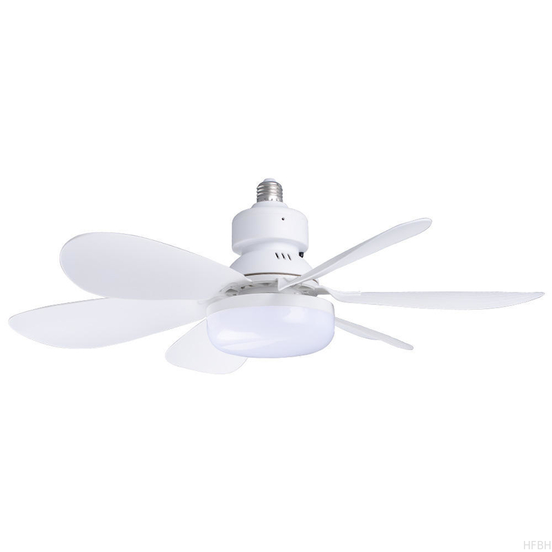 Modern LED Fan Light E27 Remote Control 3 Colors Changeable Strong Wind Speed 52CM 32W AC85-265V Ceiling Fan Light for Bedroom
