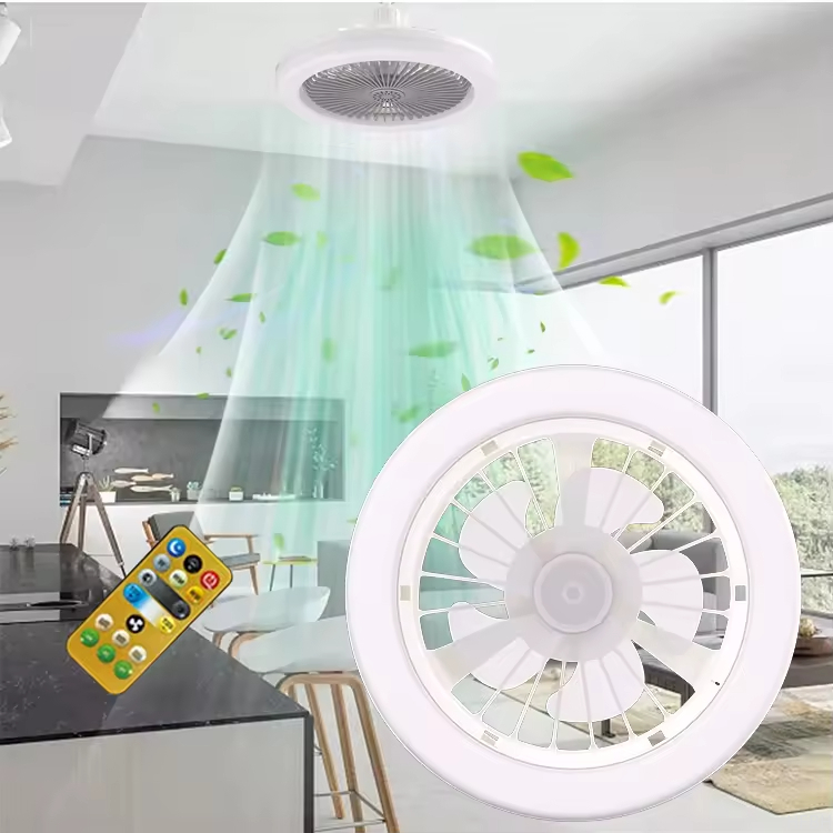 New Product Remote Control 3 Gear Wind Speeds E27 Base 6Inch Small LED Ceiling Fans Lights