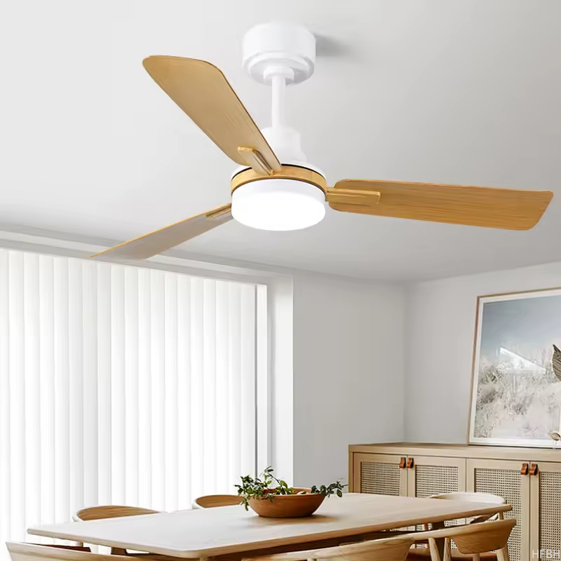 Factory Direct Ceiling Fans with Lights and Remote Dimmable 3CCT Reversible BLDC Motor ABS Blades for Bedroom Living Room