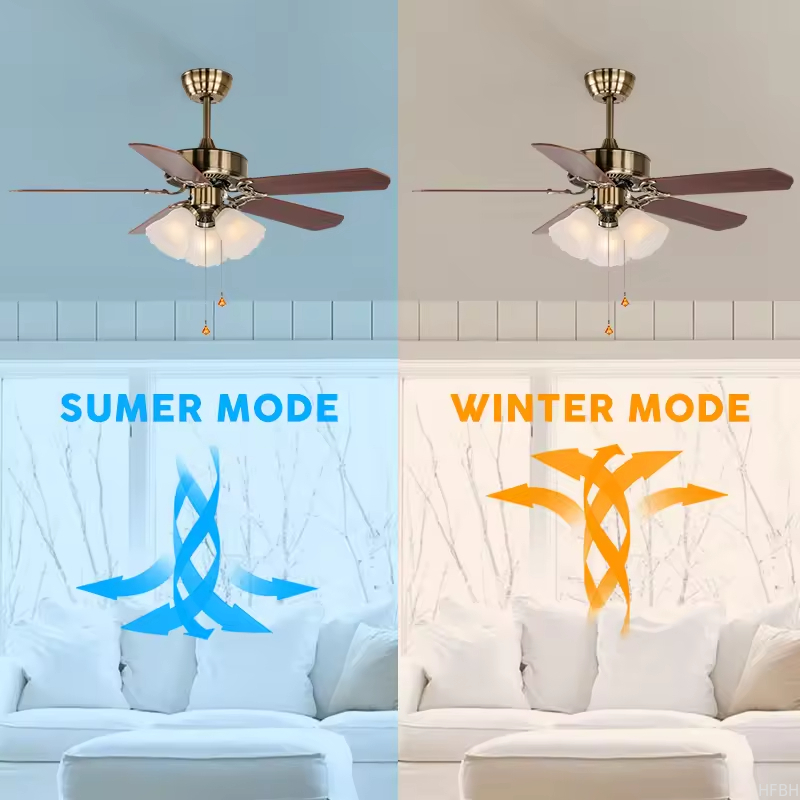 Living Room/Bedroom/Dining Room Lighted Ceiling Fan with 110-240V Input Voltage and Cooling Function