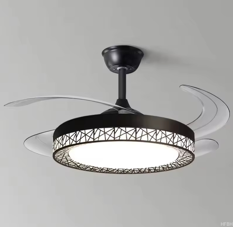 Energy-Saving Golden Recessed Ceiling Fan Lights for Easy Ceiling Installation