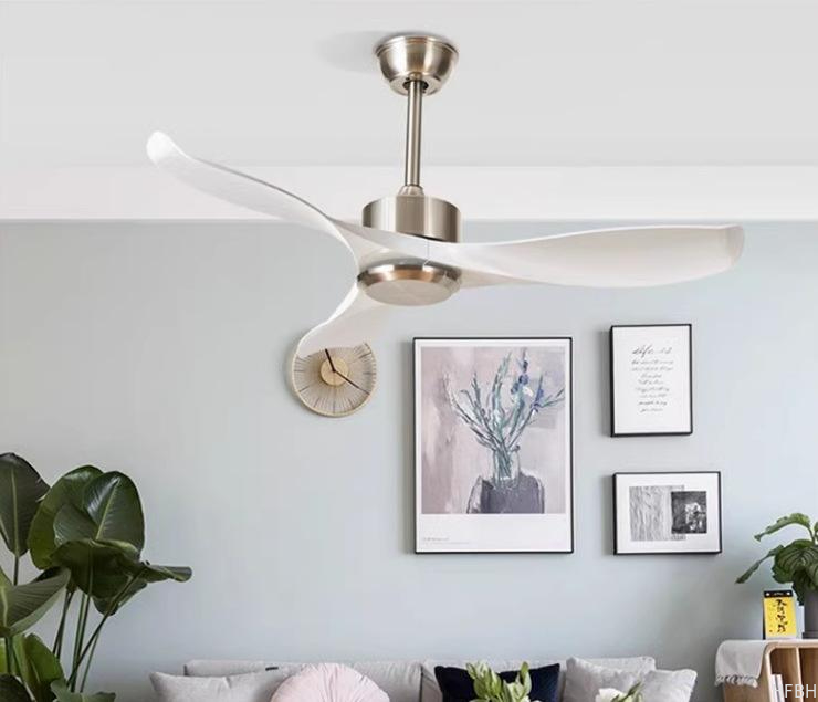 3 Blade LED Light Ceiling Fan with Remote Control Waterproof Outdoor Design for Hotels Budget-Friendly