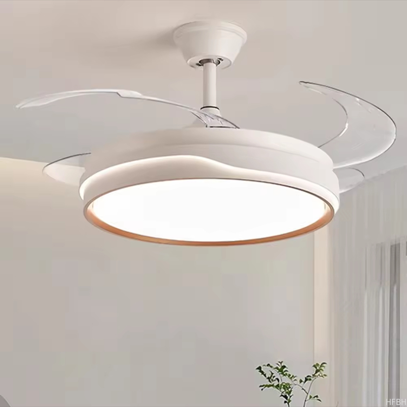 Factory wholesale  source factory  Multifunctional Iron+ABS+Acrylic Environment-friendly 18W Ceiling Fan Light
