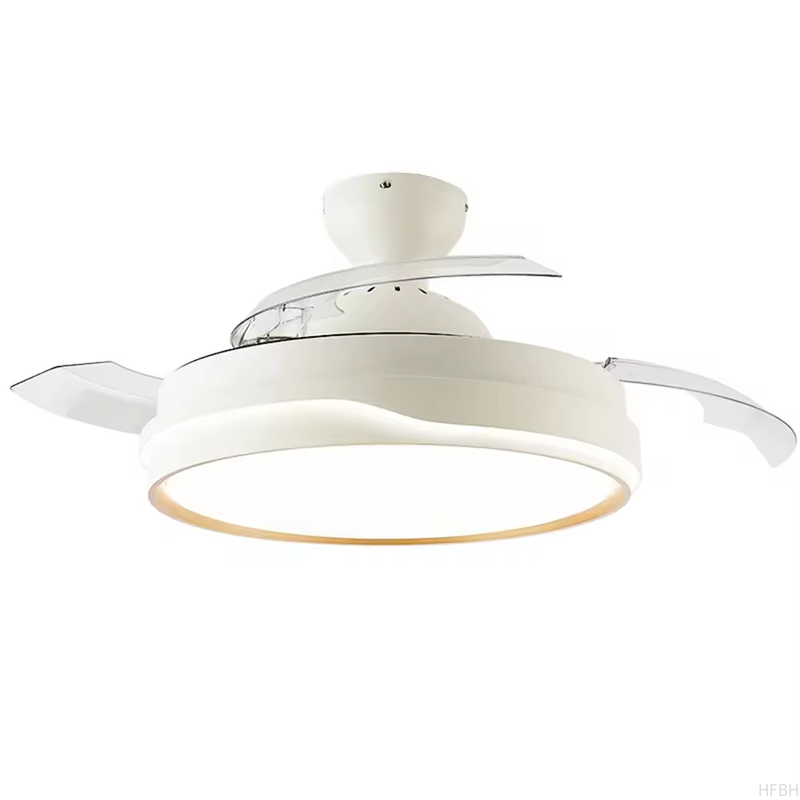 Factory wholesale  source factory  Multifunctional Iron+ABS+Acrylic Environment-friendly 18W Ceiling Fan Light