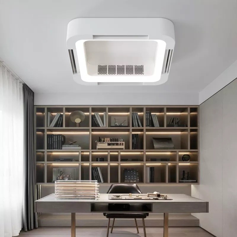 Custom BLDC Ceiling Fan Remote Control Modern Bladeless Ceiling Fan With Light