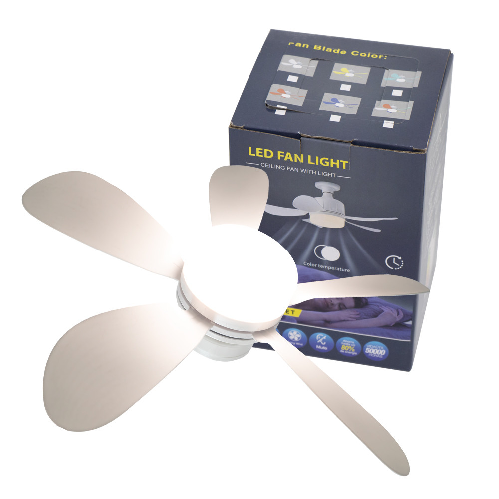 16 Inch LED Ceiling Fan Lights Remote Control E27 Ventilador Ceiling Fan Lamp