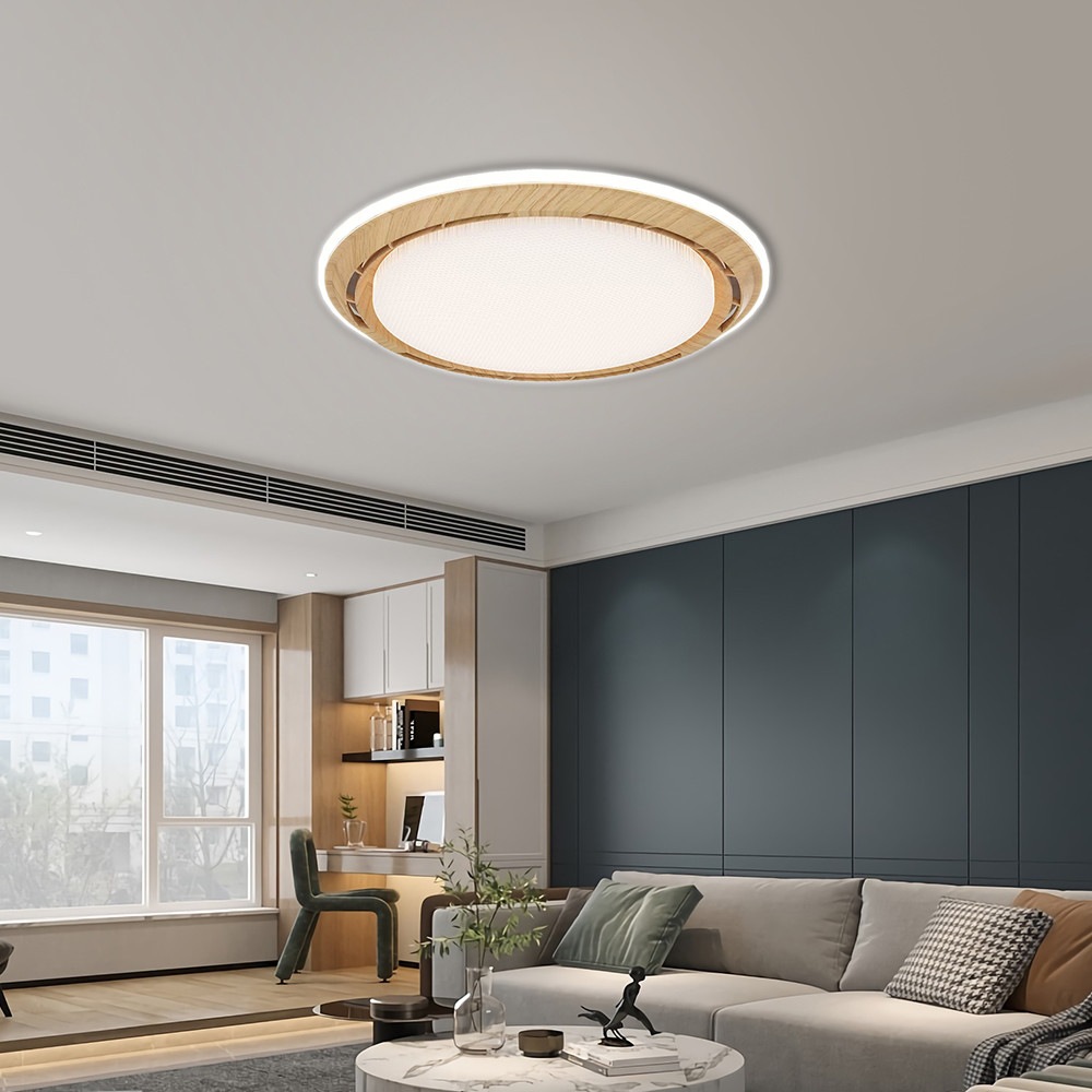 20 Inch LED Bedroom Ceiling Fan Remote Control Flush Mount Ceiling Fan With Light