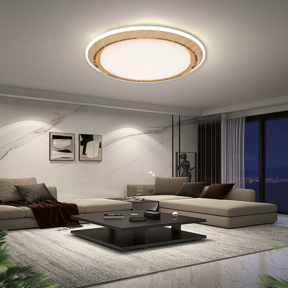 20 Inch LED Bedroom Ceiling Fan Remote Control Flush Mount Ceiling Fan With Light