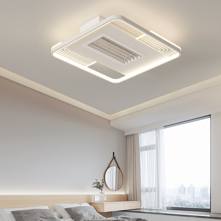 Minimalist Bladeless Ceiling Fan With Light ,  Multi Shape Electric Ceiling Fan With Remote