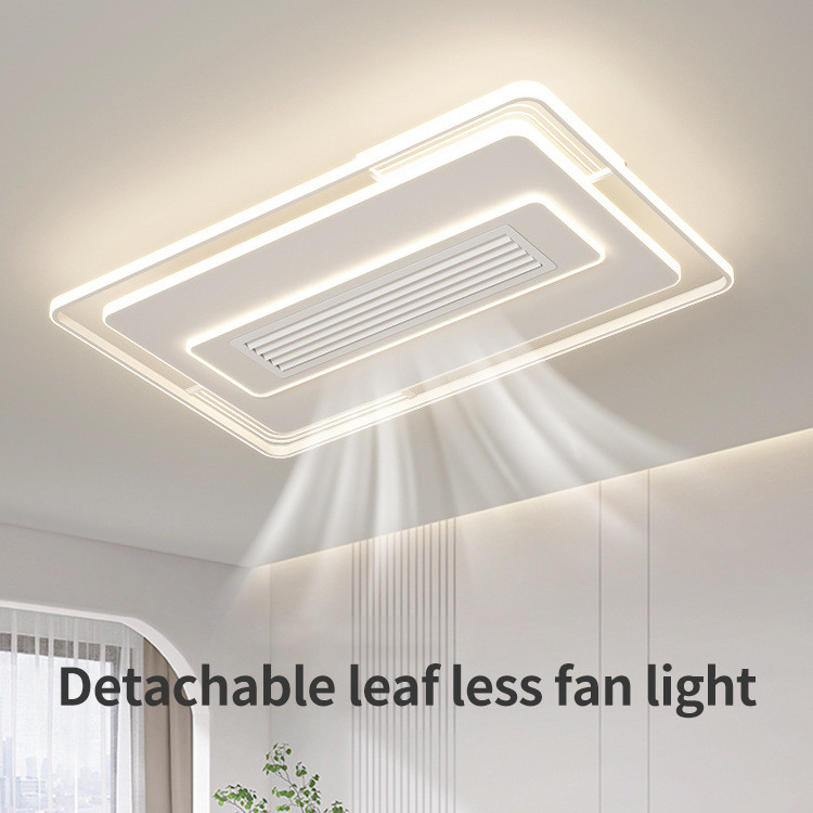 Minimalist Bladeless Ceiling Fan With Light ,  Multi Shape Electric Ceiling Fan With Remote