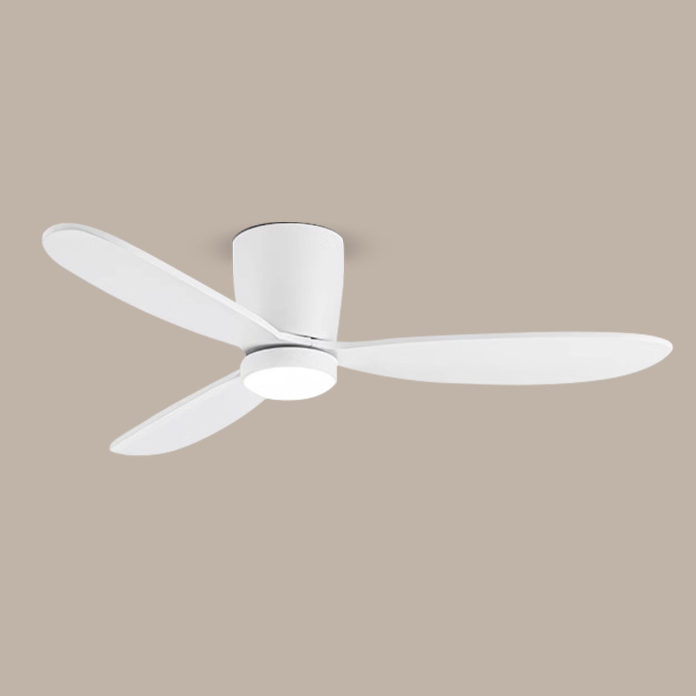 Nordic Wooden Blade Ceiling Fan 52 Inch DC Motor Ceiling Fan With Light And Remote