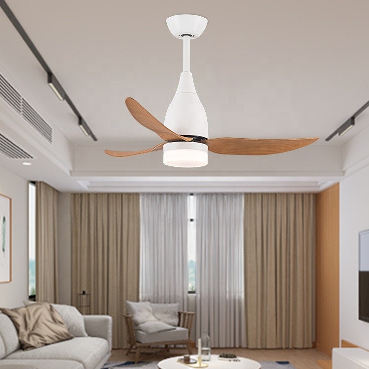 Decorative Flush Mount LED Ceiling Fan , DC Ceiling Fan With Light And Remote