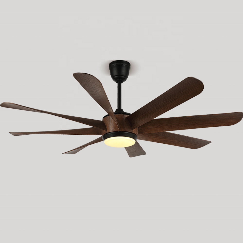 60 Inch ABS 8 Blade Luxury Modern Nordic Ceiling Fan , BLDC LED Ceiling Fan With Light