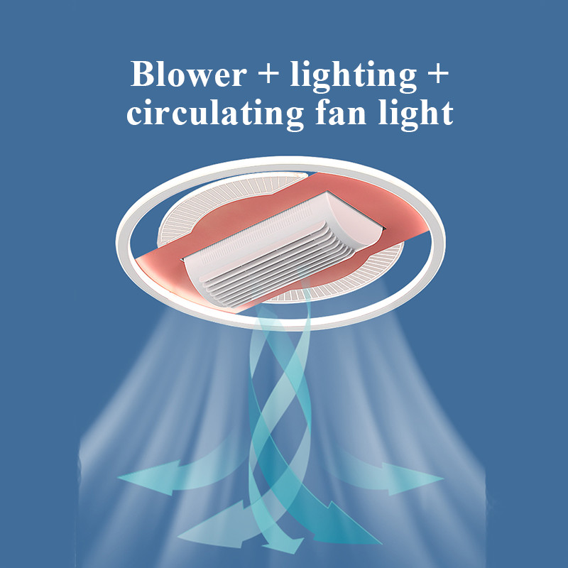 Remote Control Home Ceiling Fans 45W LED Silent Ceiling Fan With Light