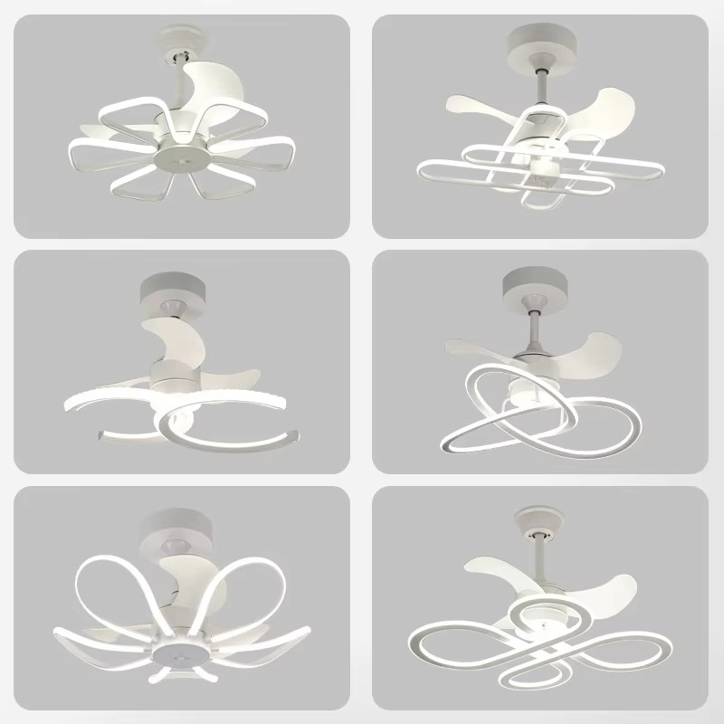 Nordic Inverter Ceiling Fan 52 Inch Silent Ceiling Fans For Bedroom / Dining Room