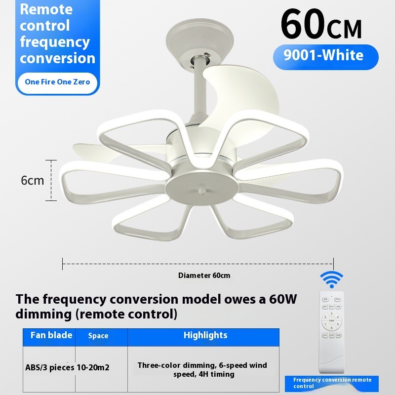 Nordic Inverter Ceiling Fan 52 Inch Silent Ceiling Fans For Bedroom / Dining Room