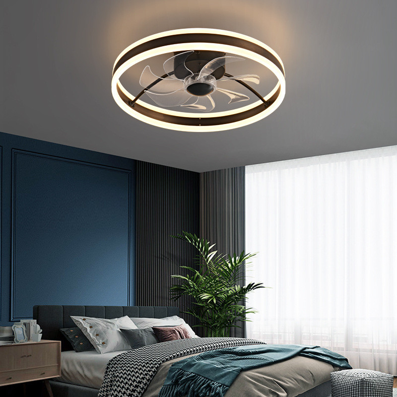 Simple Indoor Fan Light Energy Saving Decorative Ceiling Fans With Lights For Living Room