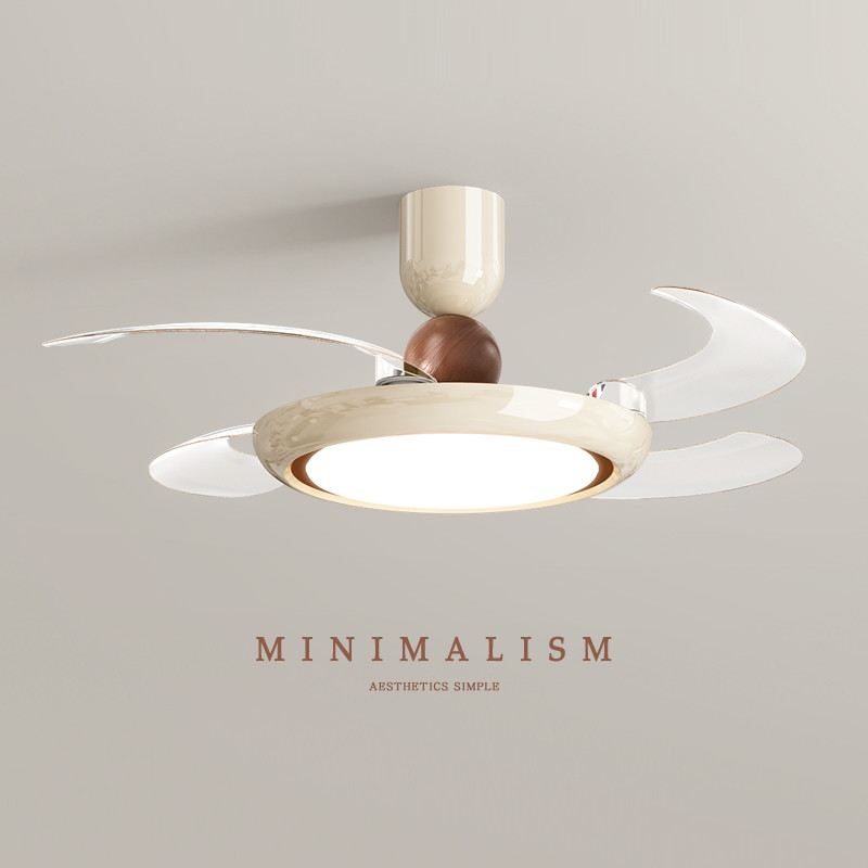 42 Inch Smart Luxury Indoor Fan Light  , Modern Living Room Ceiling Fans With Bright Lights