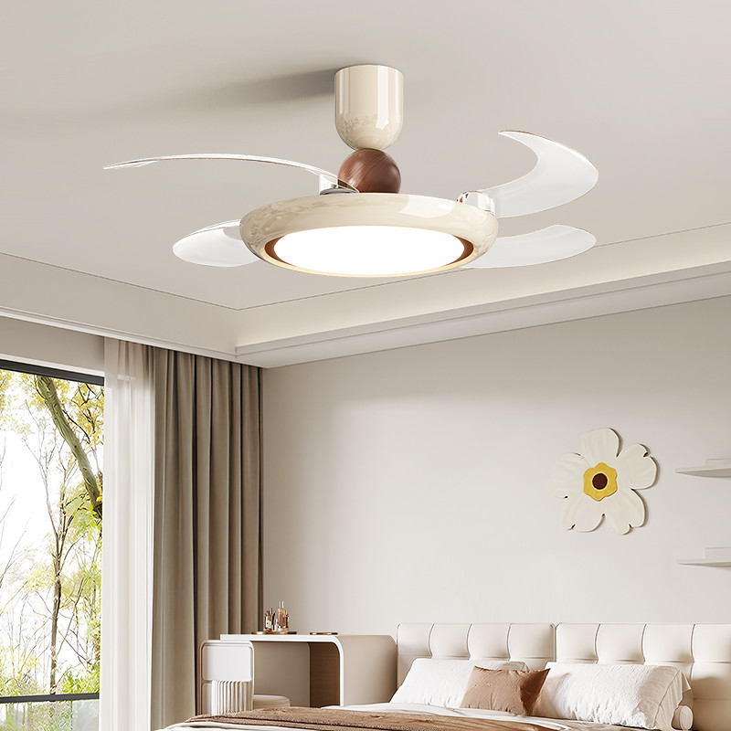 42 Inch Smart Luxury Indoor Fan Light  , Modern Living Room Ceiling Fans With Bright Lights