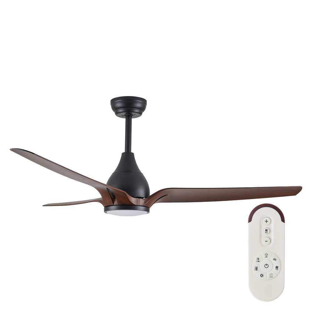 Dimmable Remote Control ABS Ceiling Fan Light Helicopter DC Motor Modern LED Ceiling Fan
