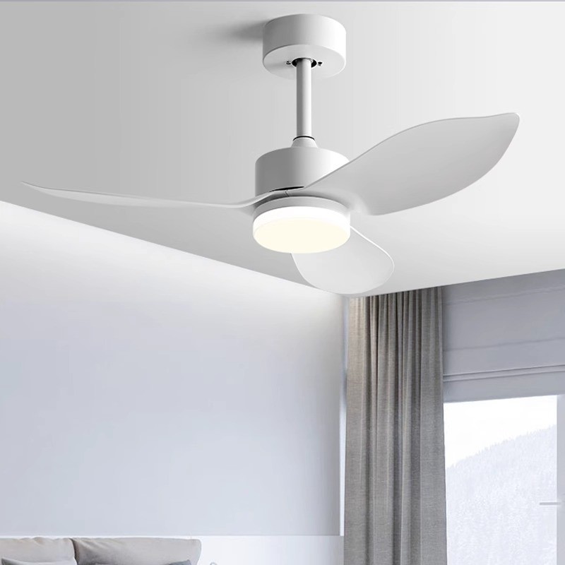 Retro Nordic Ceiling Fan 38 Inch Variable Frequency Fan Pendant Light