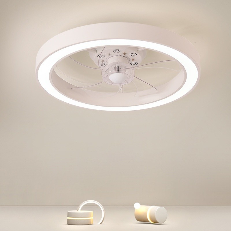 2025 New Lighting Japanese Standard Cross-Border Fan Light LED Ceiling Fan Integrated Bedroom Dining Room ABS Lamp