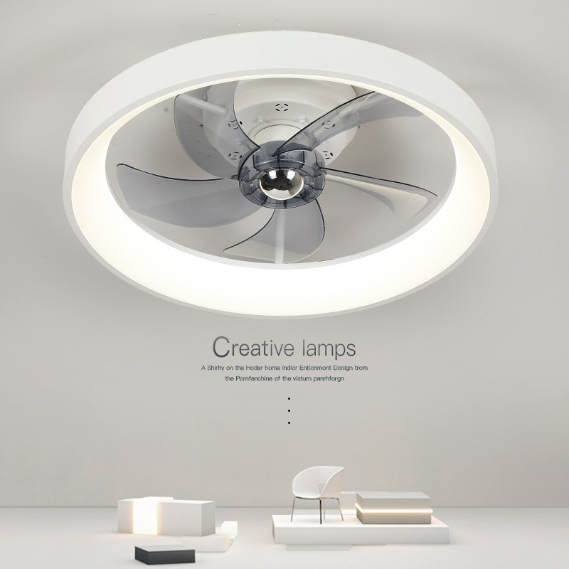 App Control 6 Speed Smart Ceiling Fan Light with Remote Control ABS 3 Blades Silent LED Fan Lamp for Bedroom Living Room