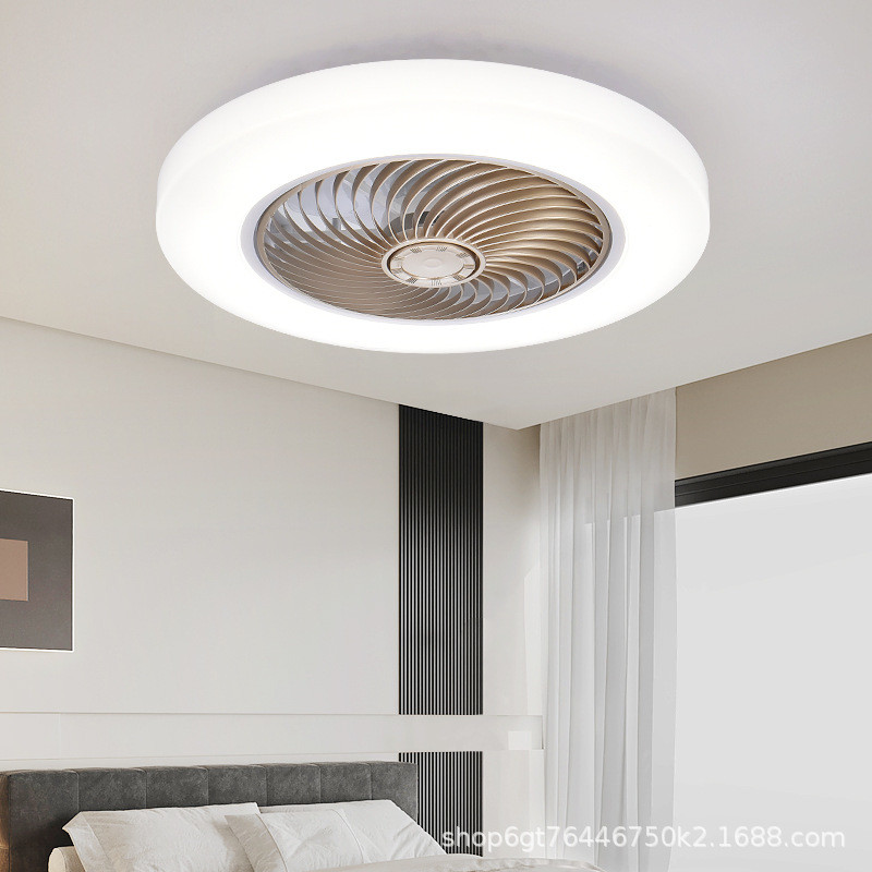 Modern LED Ceiling Fan with Light 3 Speeds and 3 Color Timings Dimmable AC Motor Remote Control for Living Room Use
