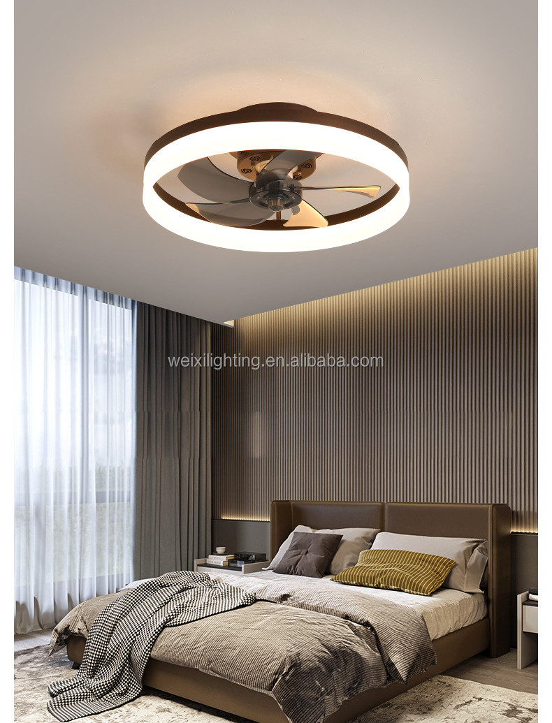 Factory Direct Selling Ceiling Fan Lamp Simple Bedroom Ceiling Fan Lamp Restaurant Fan With Lamps