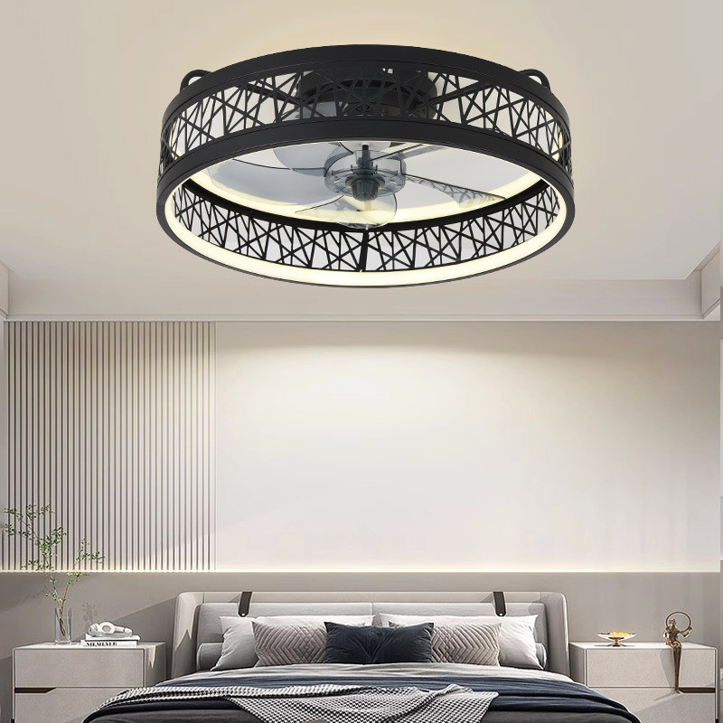 Modern Ceiling Chandelier Fan With Remote Control Dining Room Bedroom ABS 50cm Large LED Ceiling Fans