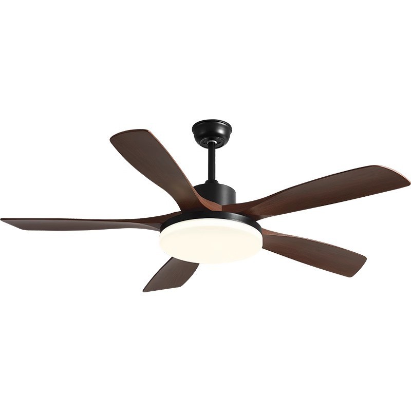 56-Inch Country Style LED Ceiling Fan Light DC Remote Control Decorative Ventiladores De Techo Made Metal Copper ABS Acrylic