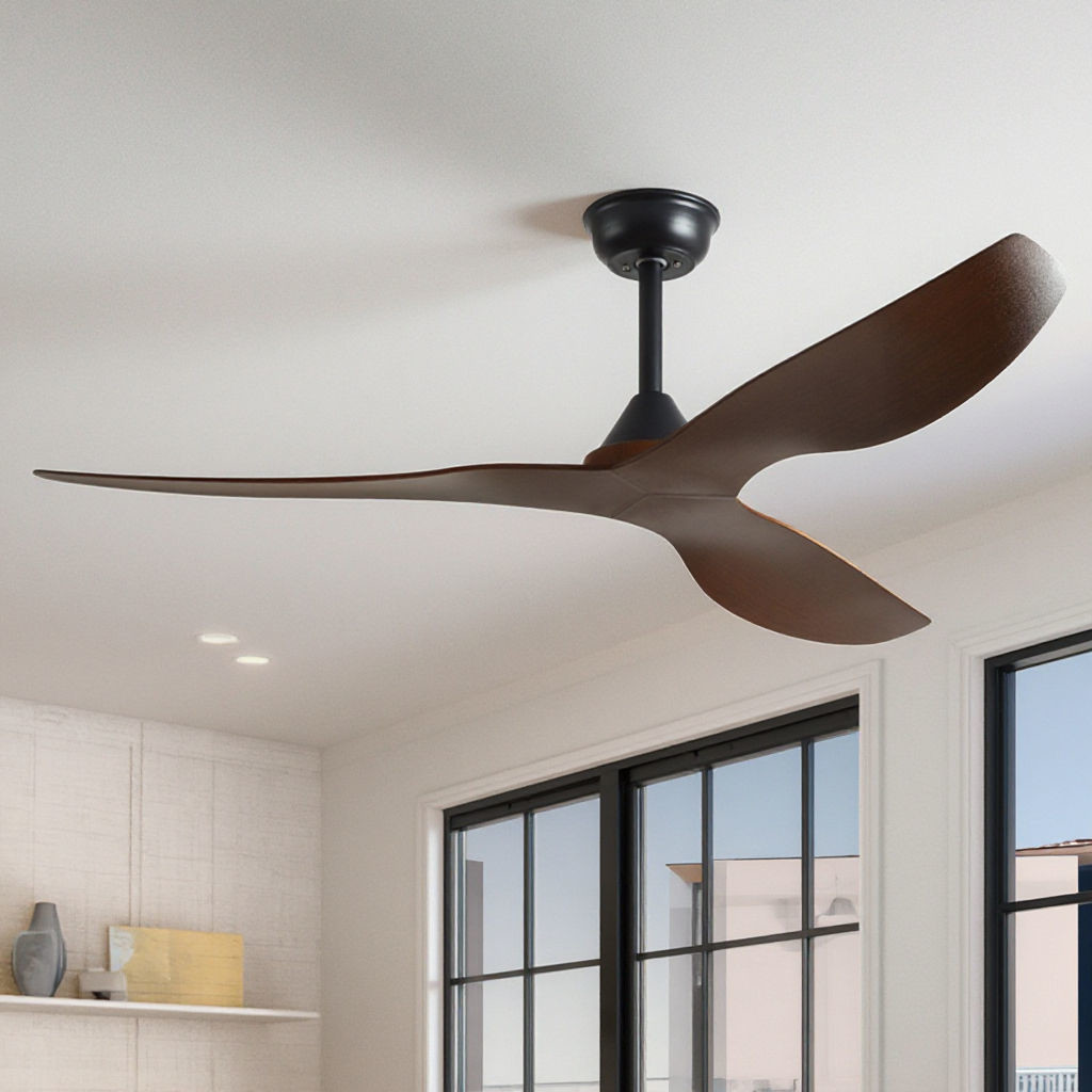 52-Inch Modern Aesthetic Reversible Airflow Ceiling Fan 6-Speed Adjustable Inverter DC Motor Energy-Saving AC Remote-Controlled