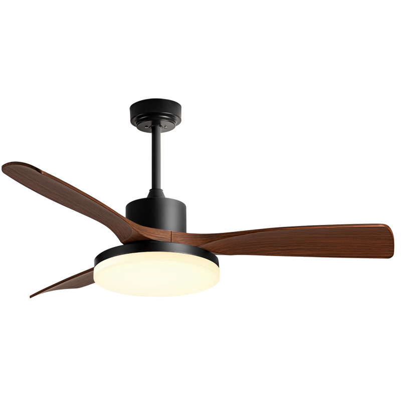 Best Seller Modern 42/52 Inches Ceiling Fan Light 3 Blades DC Motor Remote Control Switch Iron Lamp Body Black/White Color