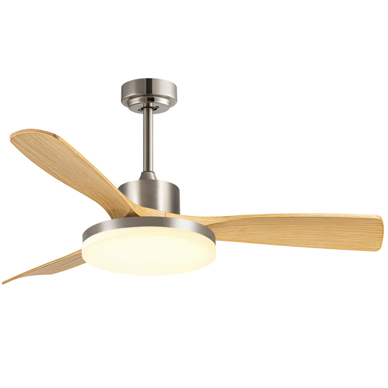 Best Seller Modern 42/52 Inches Ceiling Fan Light 3 Blades DC Motor Remote Control Switch Iron Lamp Body Black/White Color