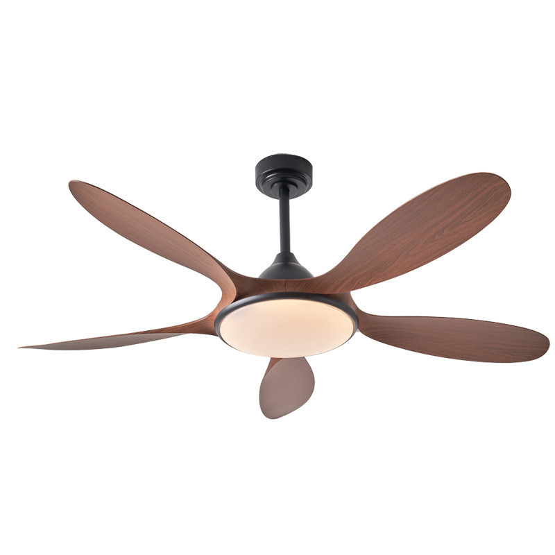 Led Ceiling Fan 5 ABS Blades Silent Motor LED Lighting Smart Ceiling Fan With Remote