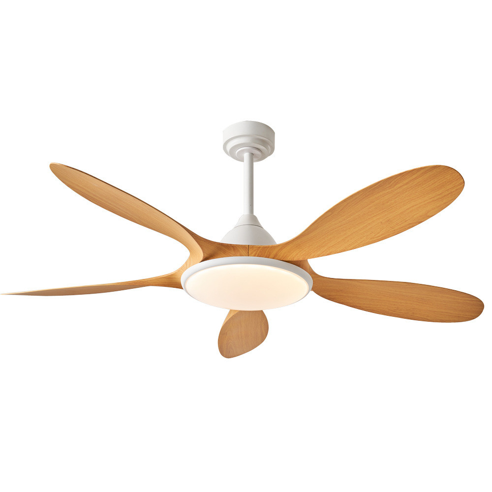 Led Ceiling Fan 5 ABS Blades Silent Motor LED Lighting Smart Ceiling Fan With Remote