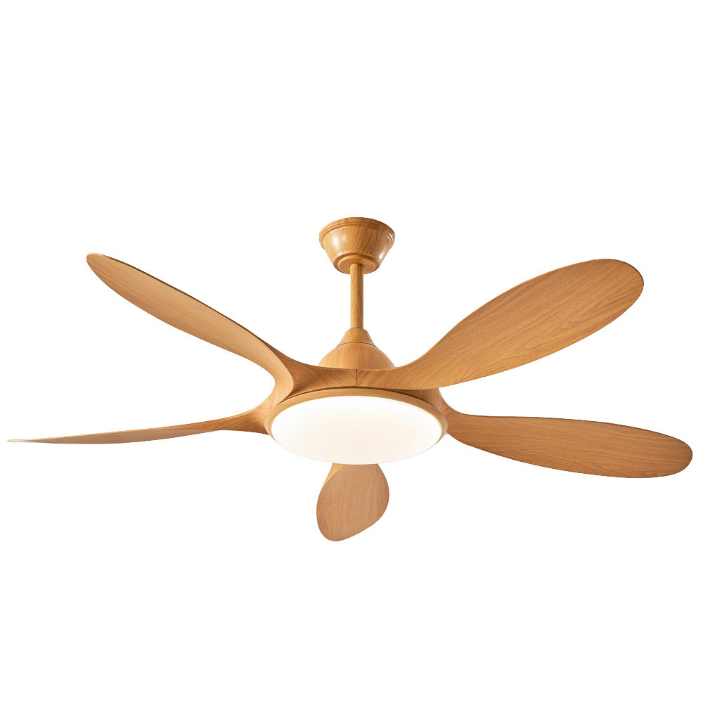 Led Ceiling Fan 5 ABS Blades Silent Motor LED Lighting Smart Ceiling Fan With Remote