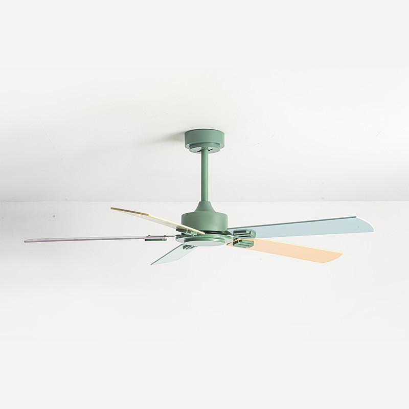 42/52/56 Inches Remote Dc Plywood Blade Fashion Design Modern Living Room Kitchen Coffee Shop Ceiling Fan No Light