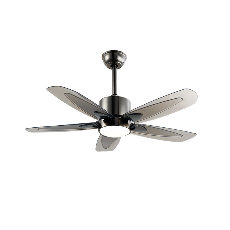 Modern Minimalist Tri-Color ABS Industrial Hanging Fan Light Big Wind AC Motor Remote Control Iron for Living Dining Room LED
