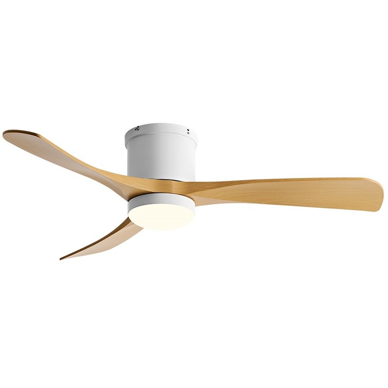 Elegant 46-Inch Scandinavian-Inspired Intelligent Remote-Controlled Ceiling Fan with Integrated Light