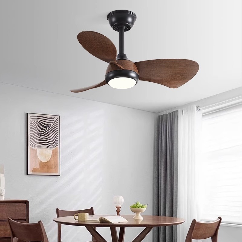 38-Inch Modern LED Ceiling Fan with 3 Blades DC Motor Remote Control Switch Project Installation for Living Room Interiors