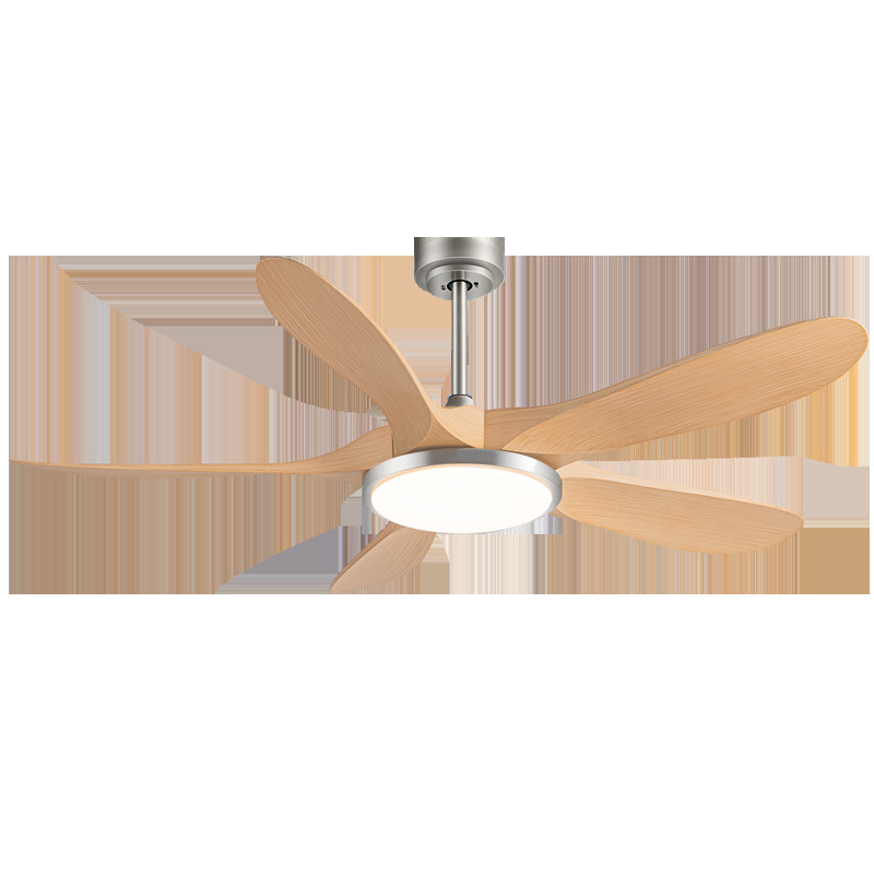 Best Seller 56-Inch Modern Ceiling Fan with 5 ABS Blades and Iron Lamp Body DC Motor Remote Control for Living Room
