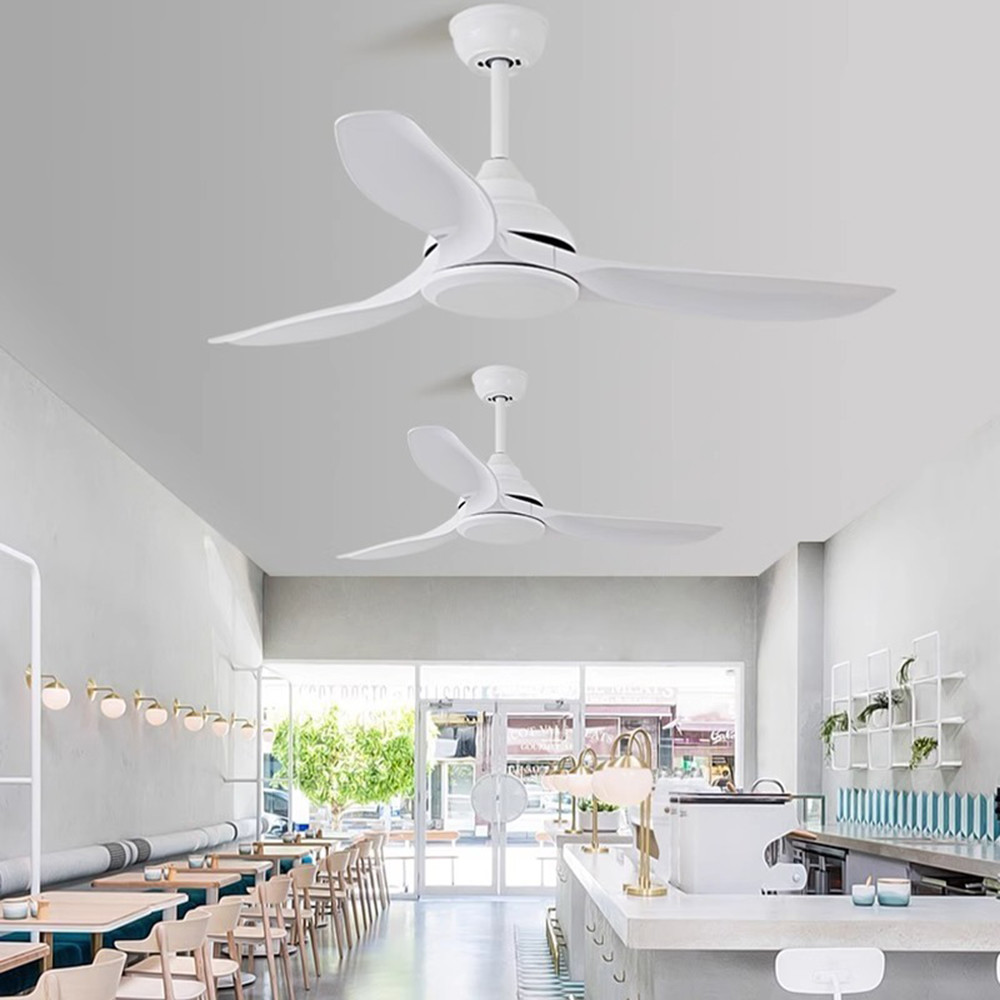 56-Inch Retro Industrial Ceiling Fan Commercial Frequency Conversion Non-Light Electric Fan Dining Living Room Use Home