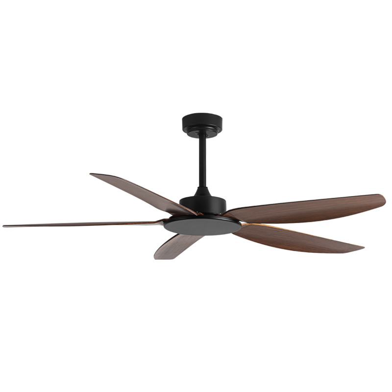 Modell  52 Zoll Decken ventilator für Wohnzimmer Massivholz klinge BLDC Motor Walnuss Decken ventilator mit Licht