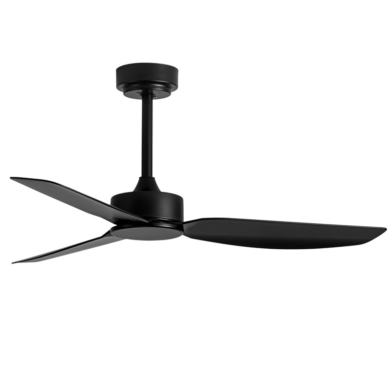 schwarz weiß holzfarbe 45 Zoll Deckenventilator ohne Licht