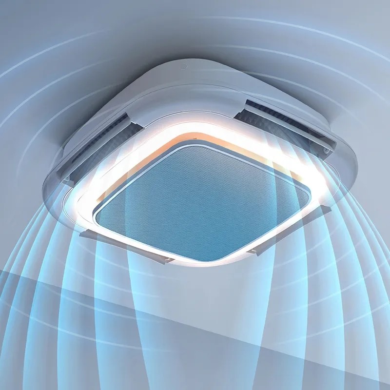 HFBH Model 7023 Newest Smart Ceiling Fan with Light Bedroom Fan Light Vaneless Fan Ceiling Light