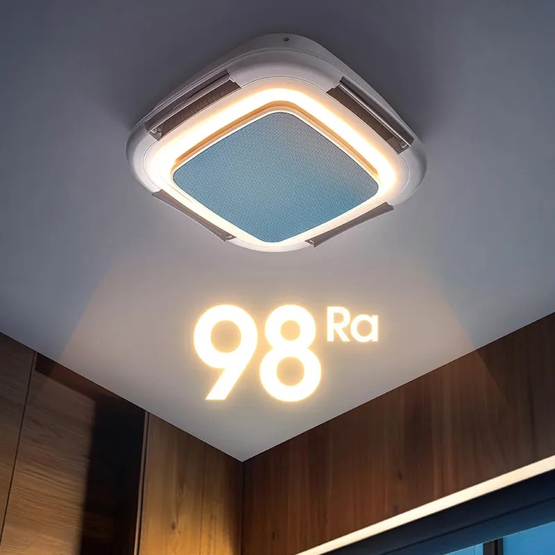 HFBH Model 7023 Newest Smart Ceiling Fan with Light Bedroom Fan Light Vaneless Fan Ceiling Light