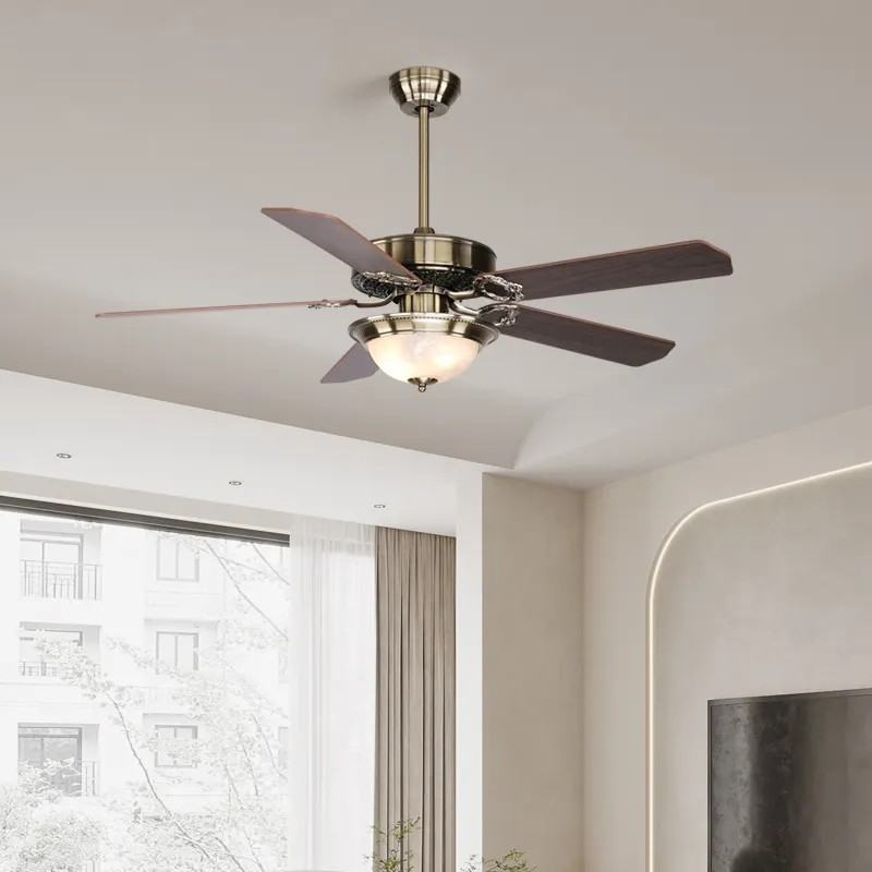 HFBH Model 281 52 Inch Classic American Design Bronze Color 110V 220V Fan Light